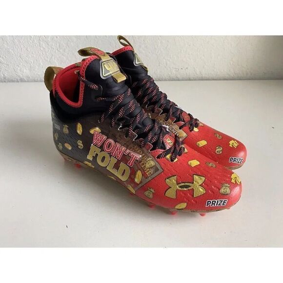 Under Armour Spotlight MC Jackpot Football Cleats Men’s Size 11.5 3025121-600 - Picture 3 of 12